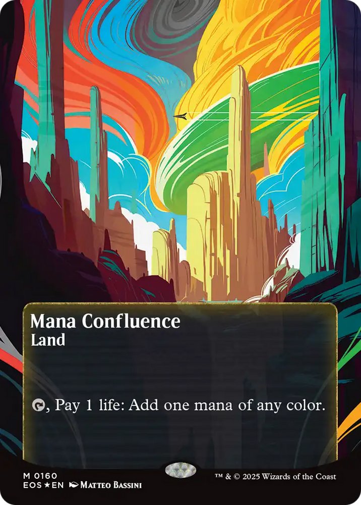 Mana Confluence (0160) (Borderless) (Galaxy Foil) [Edge of Eternities: Stellar Sights]