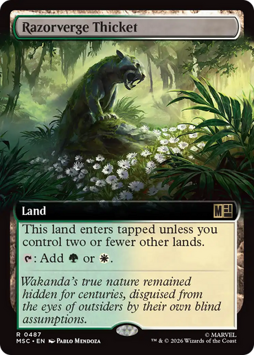 Razorverge Thicket (Extended Art) [Marvel Super Heroes Commander]