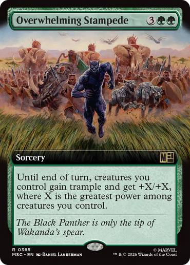 Overwhelming Stampede (Extended Art) [Marvel Super Heroes Commander]